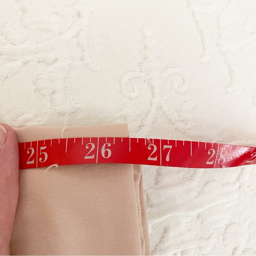 NEW Theory Peach Rose Approach Thaniel Cropped Pull On Trousers Size 6 - Picture 11 of 11